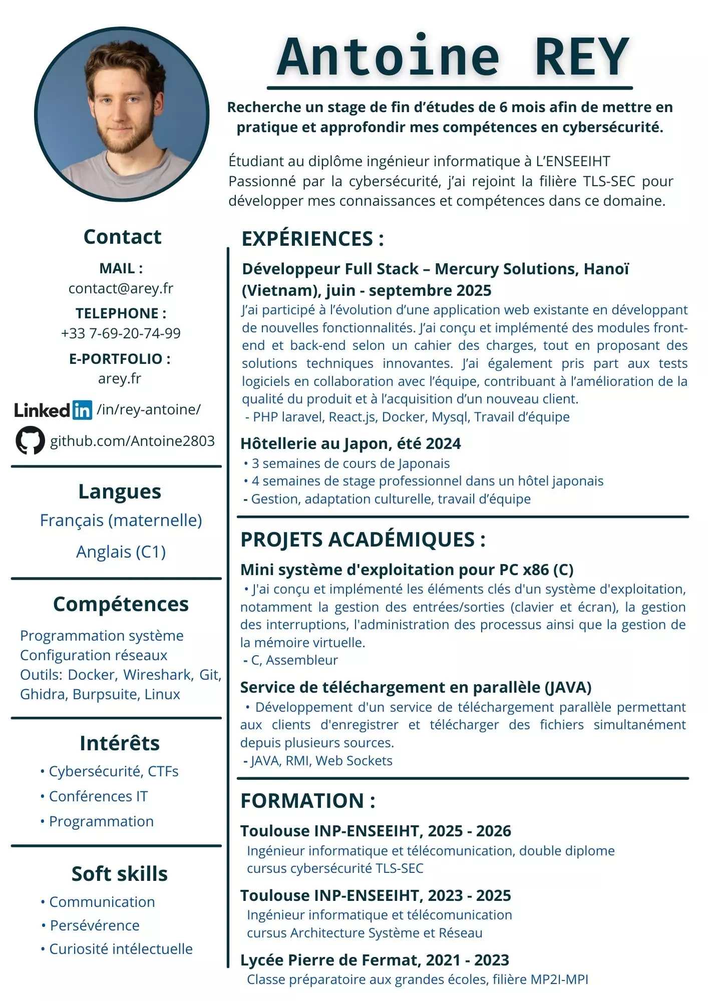Mon CV